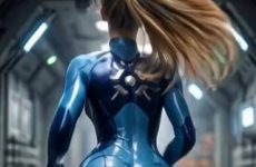 Samus Aran cours avec ses grosse fesses par IA