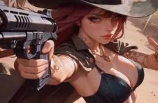 Cowboy girl en string sexy par intelligence artificielle