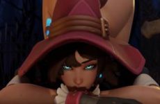 Kiriko de Overwatch remue ses petites fesses