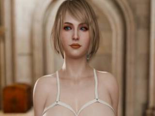 Ashley Graham topless et lingerie sexy dans RE4