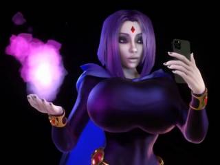 Raven de l'anime DC dans une animation ultra sexy