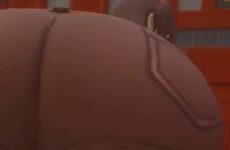 Twerk sexy en short avec son gros cul en 3D