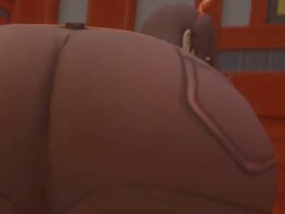 Twerk sexy en short avec son gros cul en 3D