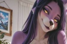 Une furry hyper sexy par intelligence artificielle