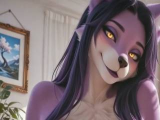Une furry hyper sexy par intelligence artificielle