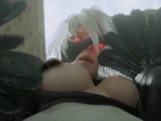 Yorha 2B se lâche dans une vidéo ecchi 3D