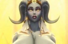 Une draenei Sancteforge nue version ecchi