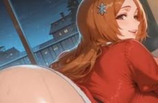 Orihime Inoue au gros cul dans Bleach par IA