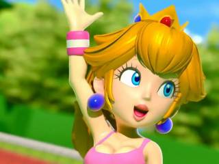 Princesse Peach en string avec des gros seins