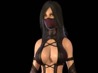 Mileena de Mortal Kombat dans une animation 3D sexy