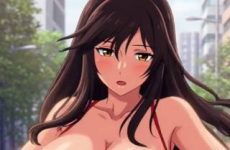 Elle montre sa culotte et ses gros seins