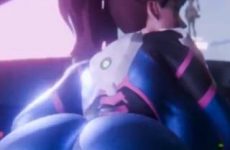 D.Va d'Overwatch twerk dans sa combinaison sexy