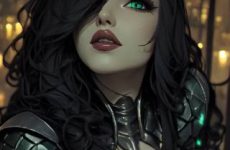 Jolie fille fantastique par intelligence artificielle