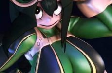 Asui Tsuyu avec des gros seins 3D