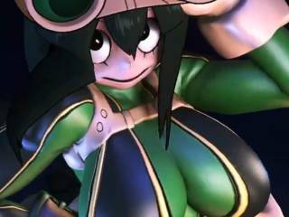 Asui Tsuyu avec des gros seins 3D
