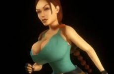 Lara Croft très sexy avec des gros seins en 3D