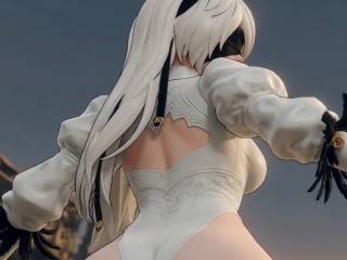 Yorha dans sa tenue la plus sexy par IA