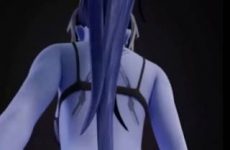 Widowmaker marche dans une lingerie très sexy