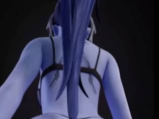 Widowmaker marche dans une lingerie très sexy