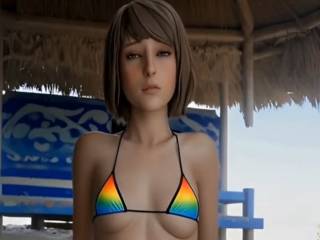 Max Caulfield de Life is Strange en micro bikini sexy