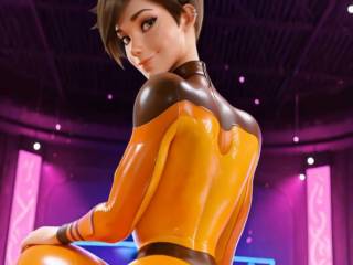 Cammy et Tracer twerk leur gros cul en 3D