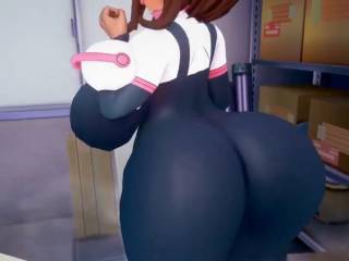 Ochaco Uraraka nous fait un twerk dans MHA ecchi
