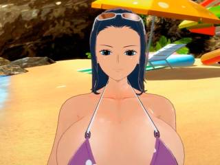 Nico Robin en bikini dans One Piece version 3D