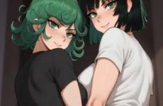 Fubuki et Tatsumaki aux grosses fesses par IA
