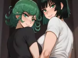 Fubuki et Tatsumaki aux grosses fesses par IA