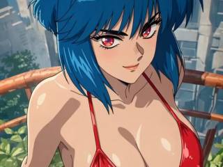 Motoko Kusanagi en bikini dans Ghost in the Shell 2026