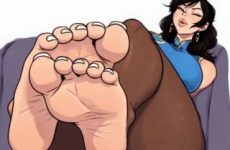Les pieds nus de Chun-li dans une illustration par IA