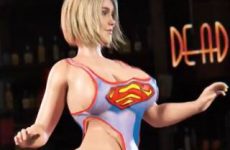 Super girl remue ses grosses fesses en maillot