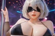 Yorha 2B danse en bikini par intelligence artificielle