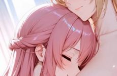 Deux nanas de-mangas très câlines par IA