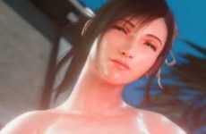 Tifa Lockhart exhibe ses gros seins sexy dans FF7