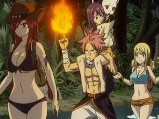Extraits : Fairy Tail OVAs (fanservice compilation)