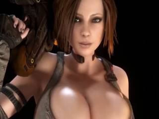 Trishka Novak de Bulletstorm avec ses gros seins