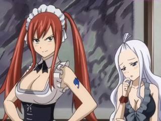 Extraits : Erza Scarlet prend une fessée dans Fairy Tail