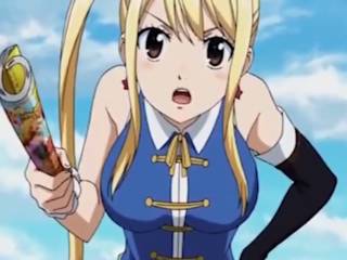 Lucy Heartfilia ultra sexy dans Fairy Tail (fanservice)