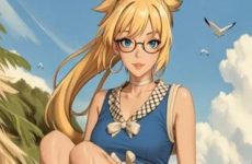 Dr. Stone : Kohaku dans une scène de voyeurisme
