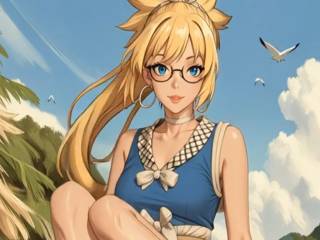 Dr. Stone : Kohaku dans une scène de voyeurisme