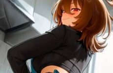 Elle remue ses grosses fesses sexy par IA