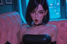 Jolie fille séduisante par intelligence artificielle