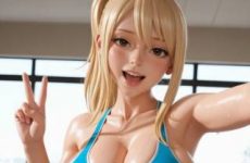 Lucy Heartfilia très sexy dans Fairy Tail par IA