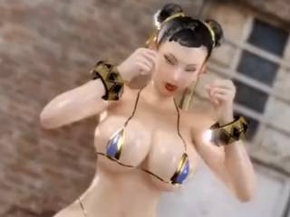 La jolie animation de victoire de Chun-li version sexy