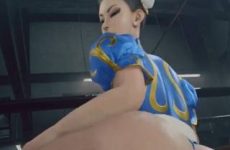 Chun-li remue ses grosses fesses avec charme