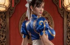 Chun-li nous aguiche avec ses grosses fesses par IA