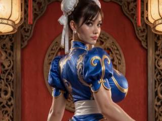 Chun-li nous aguiche avec ses grosses fesses par IA