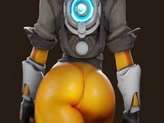 Tracer remue ses petites fesses sexy dans Overwatch