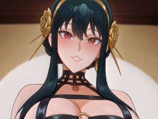 Yor Briar trop sexy dans Spy x Family ecchi